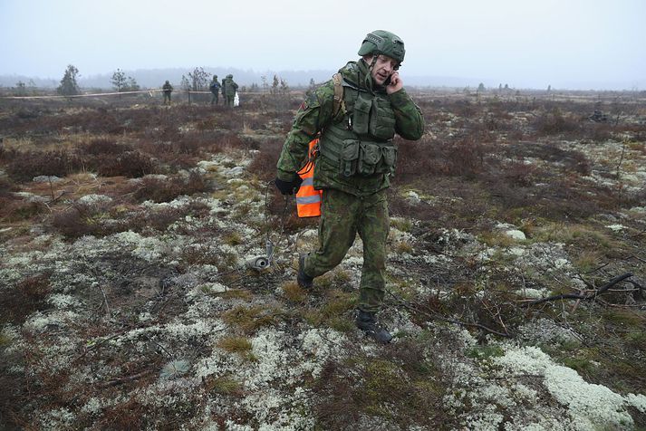 Frá æfingu NATO-hermanna. Fréttin tengist fréttinni ekki beint.