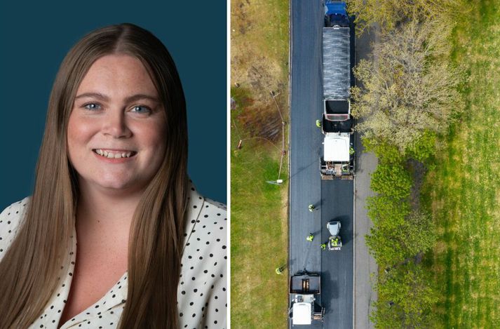 Björk hefur sérhæft sig í efnaverkfræði biks. Hún segir að það þurfi að malbika meira um allt land. Klæðingu eigi bara að nota á umferðarminni vegi.