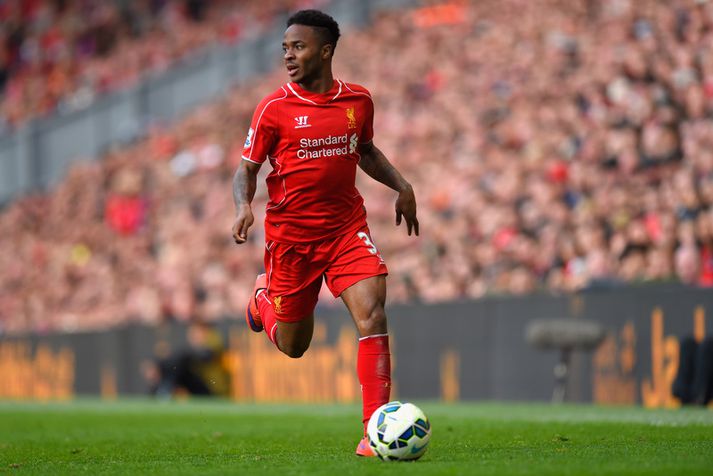 Raheem Sterling gæti spilað áfram með Liverpool þó hann vilji fara.