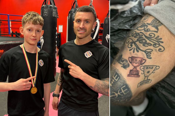 Ronald og Davíð mynda gott teymi. Sigur Ronalds á Norðurlandameistaramótinu varð til þess að Davíð þurfti að fá sér nýtt húðflúr