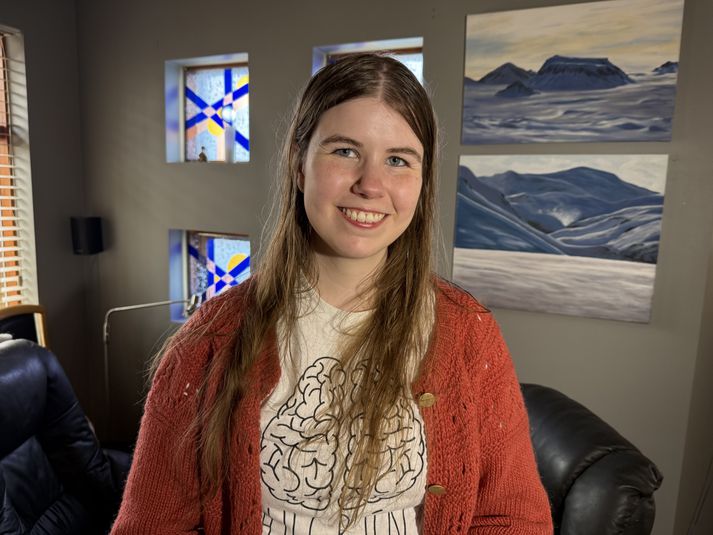 Hólmfríður Ásta Hjaltadóttir, 28 ára er með astma og hefur verið innandyra að mestu leyti síðan á laugardaginn. 