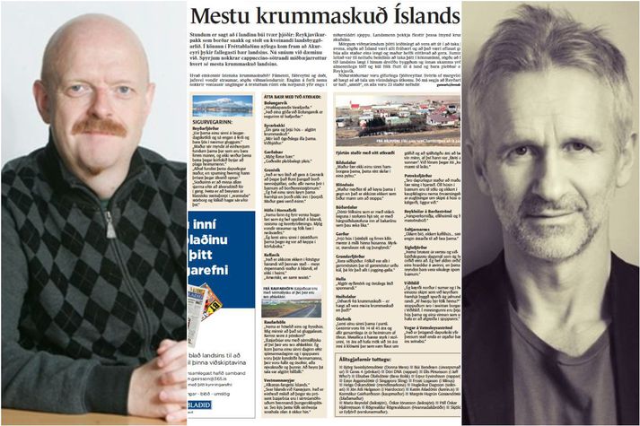 Mennirnir á bak við hinn óvirðulega featsure sem birtist í Fréttablaðinu árið 2006. Jón Kaldal ritstjóri segir að mikið annríki hafi verið við símsvörun í kjölfar birtingar greinarinnar og Dr. Gunni biðst afsökunar.