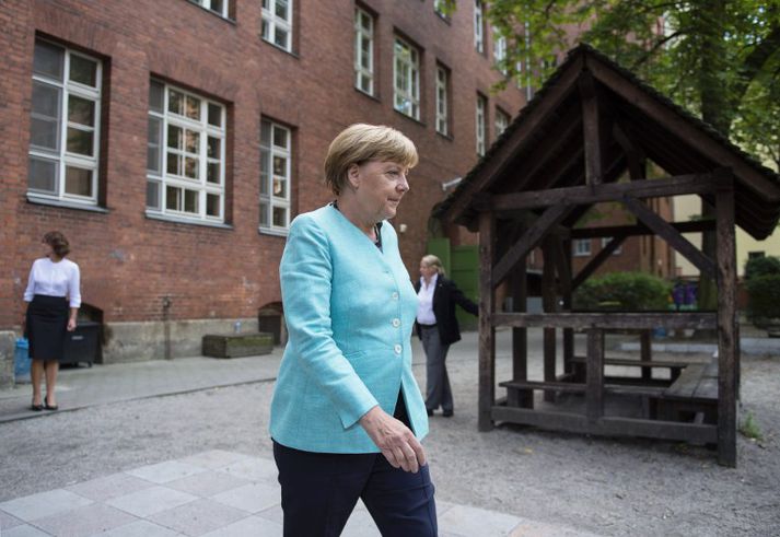 Angela Merkel segist ekki vilja hafa í hótunum, enda sé það ekki leið til að ná fram neinu.