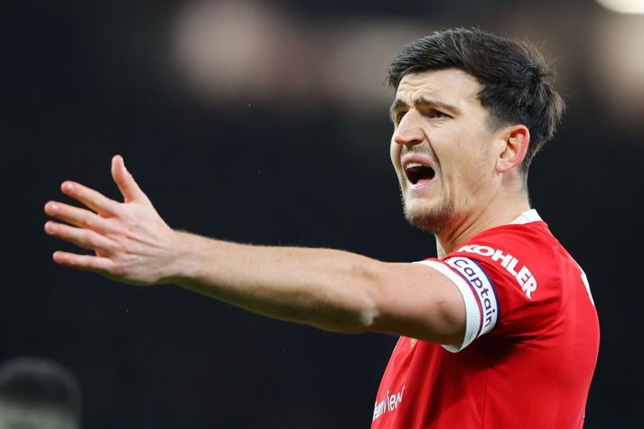 Harry Maguire þvertekur fyrir óeiningu í liði Manchester United.