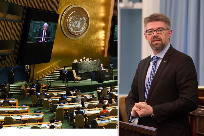 Frá allsherjarþingi Sameinuðu þjóðanna.
