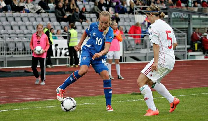 Dóra María og félagar leika á þjóðarleikvangi Norðmanna 19. september.