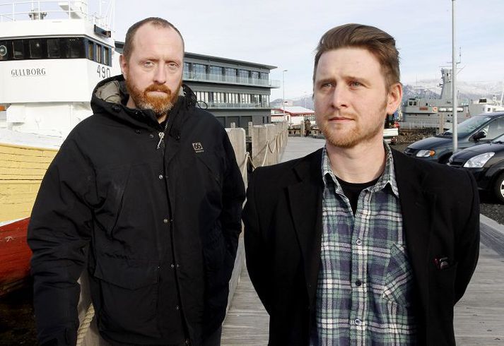 Gísli Gímaldin, til hægri, og Þorvaldur H. Gröndal úr hljómsveitinni Gímaldin. fréttablaðið/anton