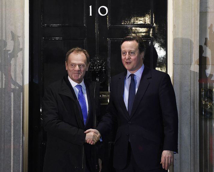 David Cameron og Donald Tusk.