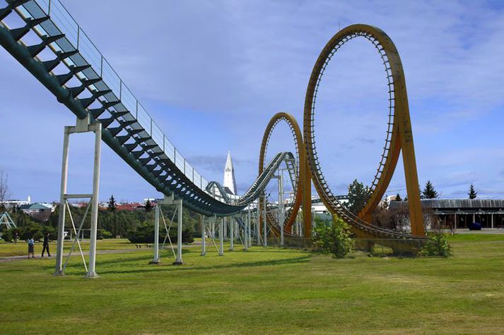 Fólk er hvatt til að sleppa ímyndunaraflinu lausu eins og sést á kynningarmynd verkefnisins þar sem sjá má rússibana á Klambratúni.