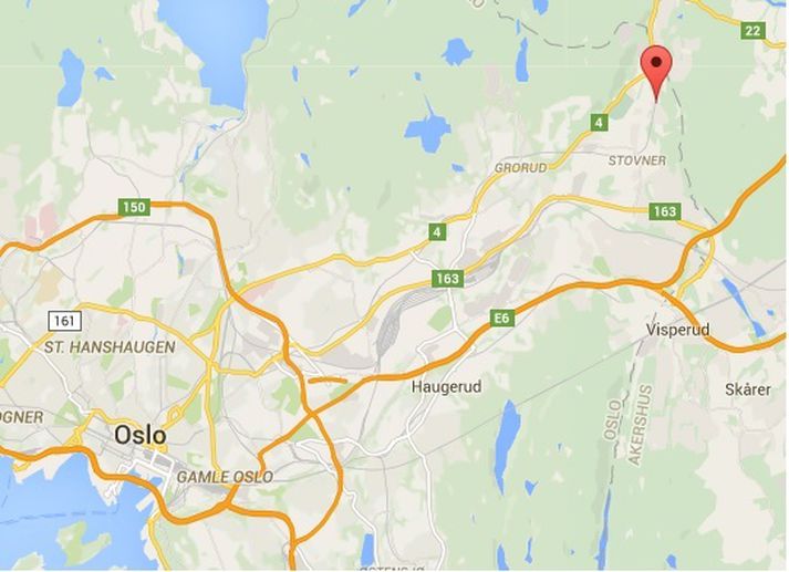 Rauða pílan gefur til kynna hvar slagsmálin áttu sér stað.