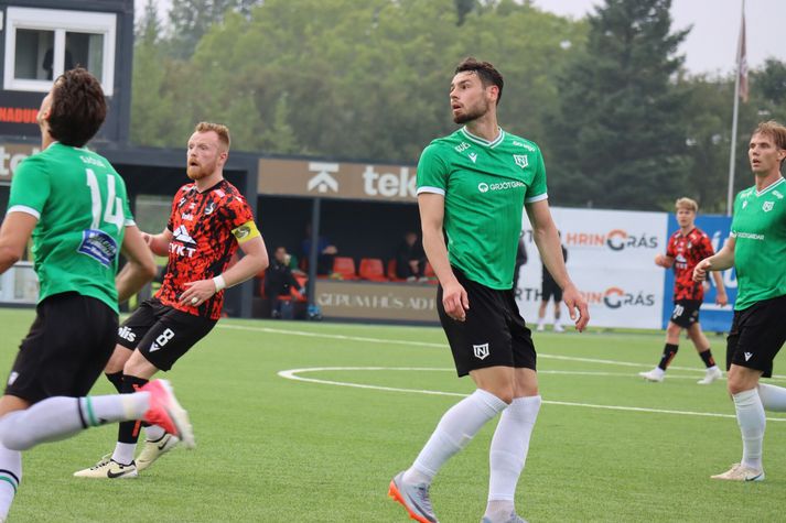 Dominik Radic var hetja Njarðvíkinga í kvöld.