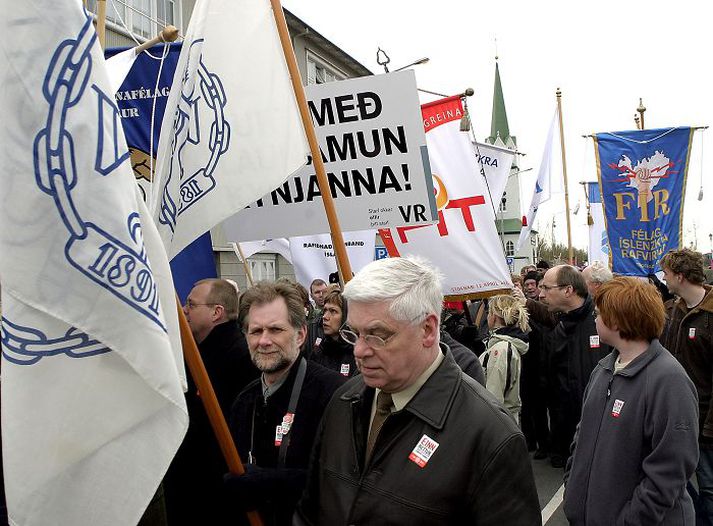  Verkalýðshreyfingin er ekki einhuga um að gera fyrsta mánudag í maí að almennum frídegi í stað 1. maí.Fréttablaðið/E. Ól.