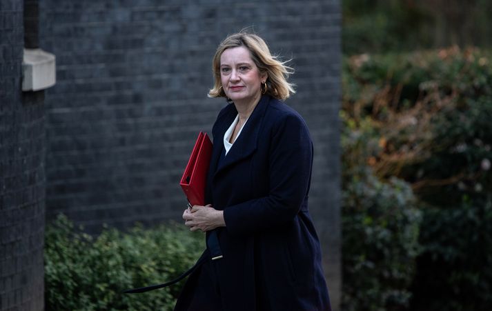 Amber Rudd er einn ráðherranna þriggja sem segjast tilbúnir að fara gegn Theresu May náist ekki samningar við Evrópusambandið.