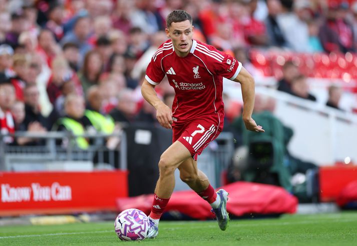 Florian Wirtz í leik með Liverpool í fyrsta leik sínum á Anfield.