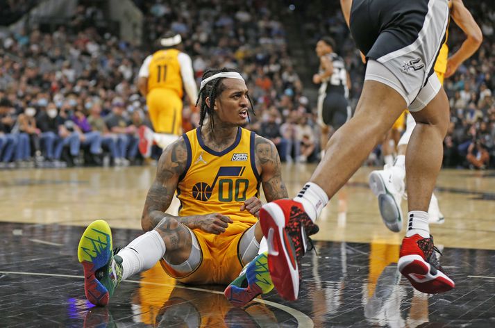 Jordan Clarkson fékk óblíðar móttökur í gömlu heimaborginni.