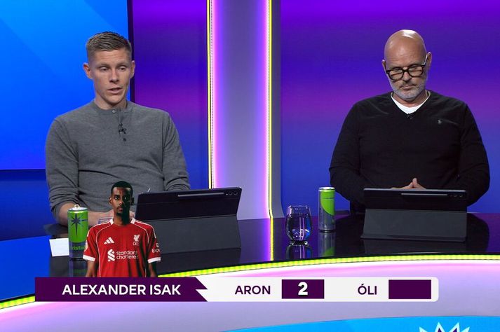Aroni Jóhannssyni hefur fundist lítið til frammistöðu Alexanders Isak með Liverpool koma.