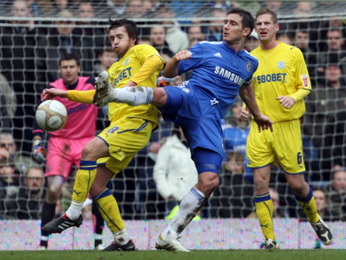 Frank Lampard í bikarleik á móti Cardiff á dögunum.