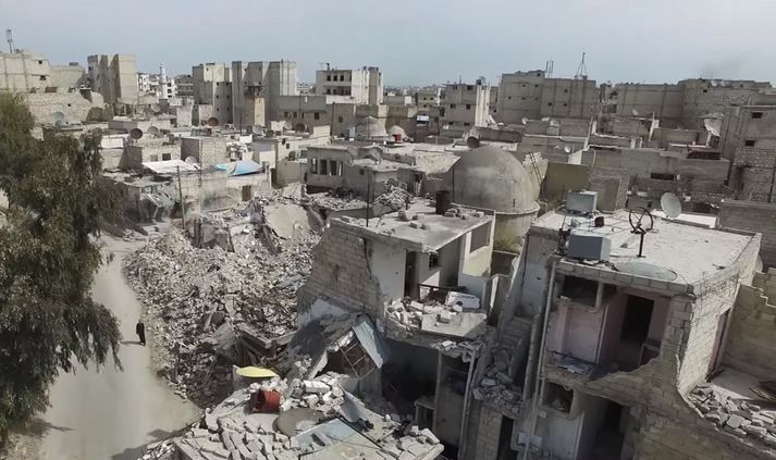Aleppo hefur orðið mjög illa úti.
