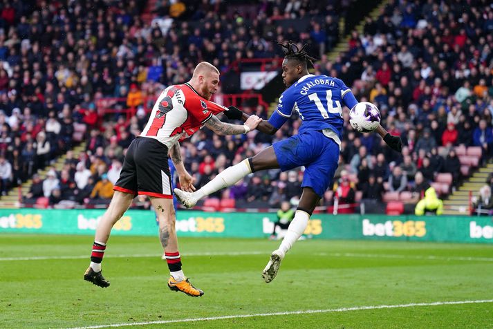 Oliver McBurnie bjargaði stigi fyrir Sheffield United.