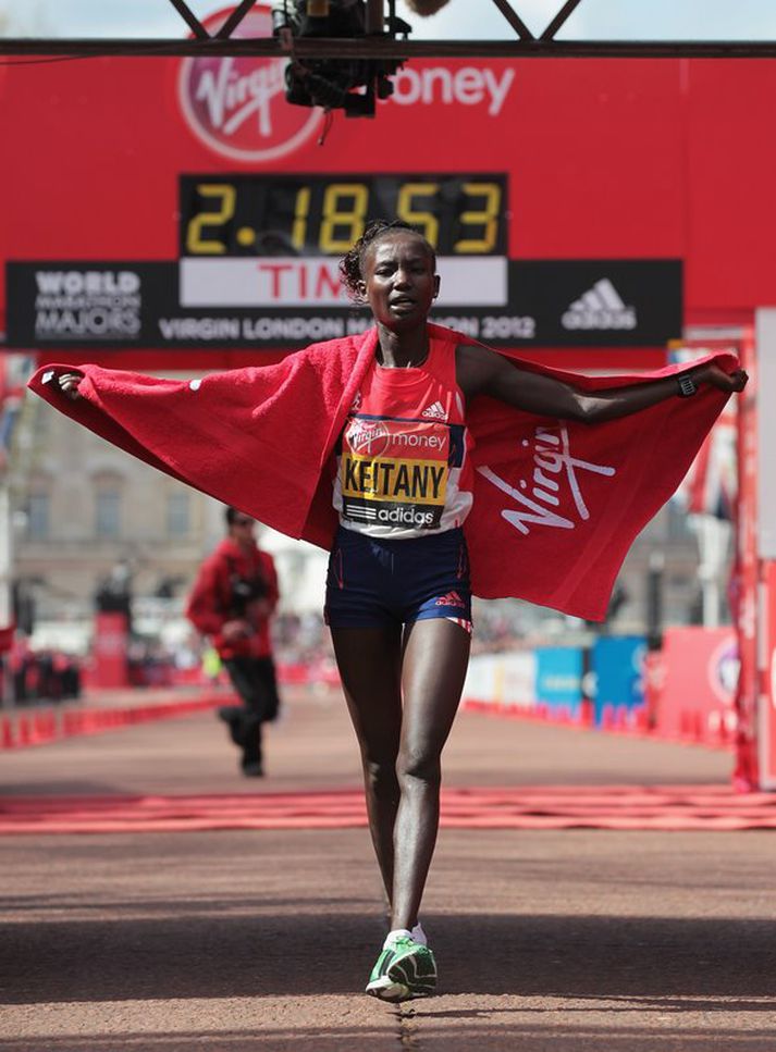 Mary Keitany sigraði í kvennaflokknum í London.