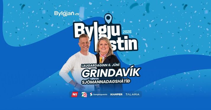 Bylgjulestin tekur púlsinn á Sjómannadagshátíð í Grindavík á morgun.