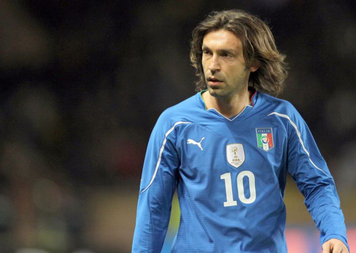 Andrea Pirlo í leik með ítalska landsliðinu.