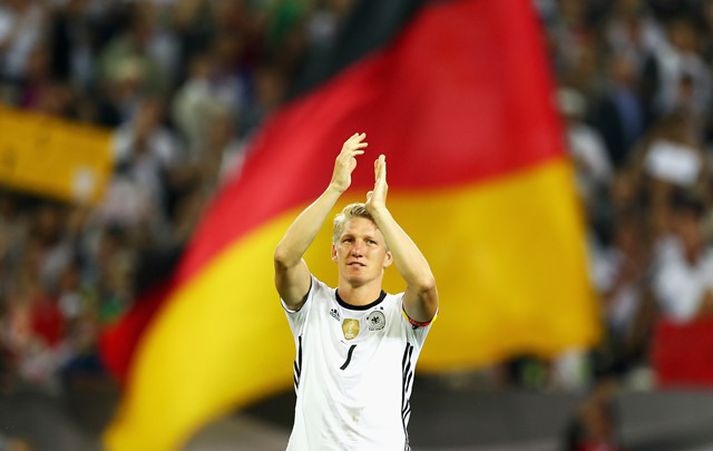 Schweinsteiger lék sinn 121. og síðasta landsleik í kvöld.