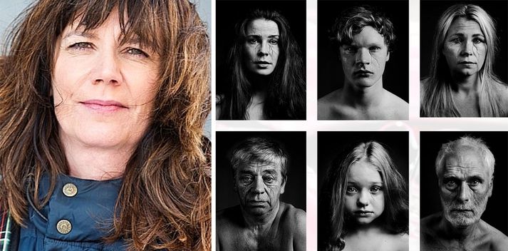 "Það sem að sló mig mest voru svarthvítu auglýsingarnar - myndir af fallegu fólki þar sem það er brotið í framan. Myndirnar sýna algjört vonleysi og mikla sorg,“ segir Auður.