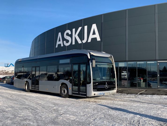 Mercedes eCitaro hefur verið á Íslandi undanfarið.