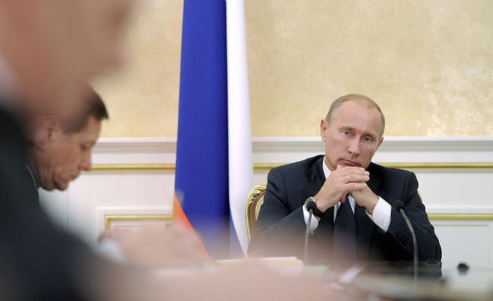 Forsætisráðherrann á ríkisstjórnarfundi í síðustu viku.
Fréttablaðið/AP