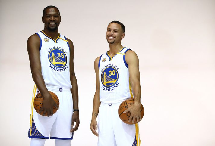 Kevin Durant og Steph Curry.