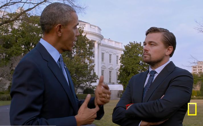 DiCaprio hitti meðal annars Obama.
