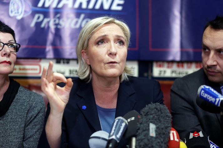 Marine Le Pen, frambjóðandi í frönsku forsetakosningunum.