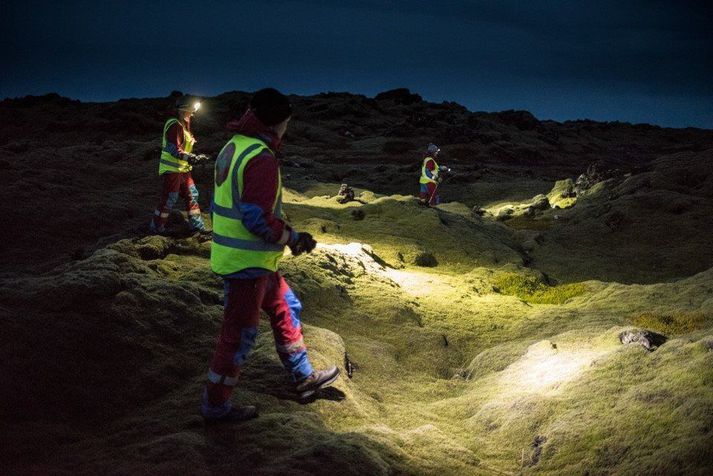 Fjölmargir björgunarsveitarmenn leituðu Birnu.