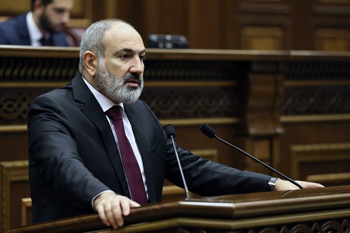 Nikol Pashinyan, forsætisráðherra Armeníu.