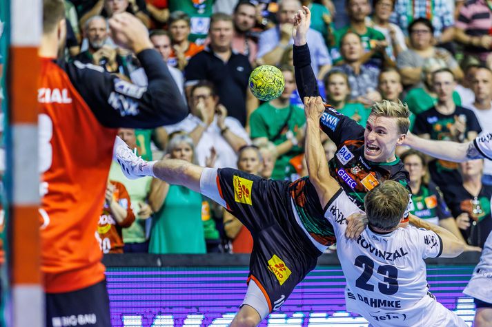 Leikur Gísli Þorgeirs Kristjánssonar og félaga í Magdeburg átti að fara fram í dag en honum hefur verið frestað.