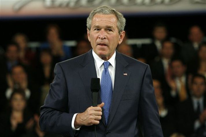 George Bush, Bandaríkjaforseti.