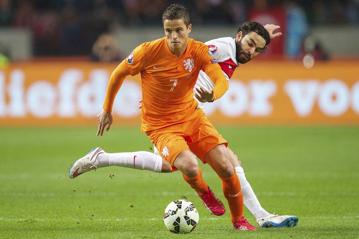 Ibrahim Affelay í leik Hollands og Tyrklands í haust.