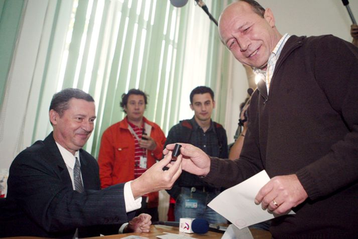 Traian Basescu, forseti Rúmeníu.