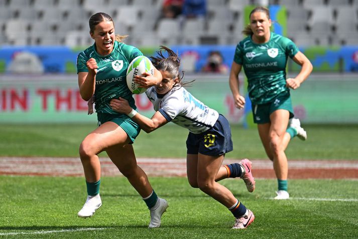 Það er ekkert gefið eftir í rugby íþróttinni og það kallar oft á stór samstuð.