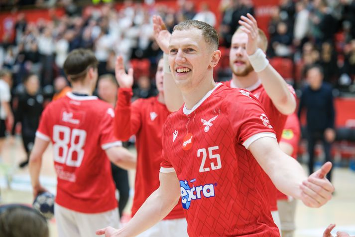 Allan Norðberg var kátur í leikslok.