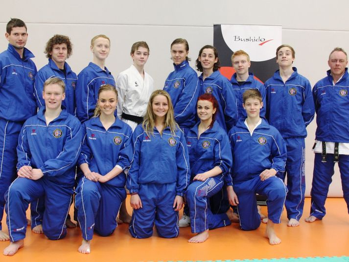 Landslið Íslands í karate 2011.