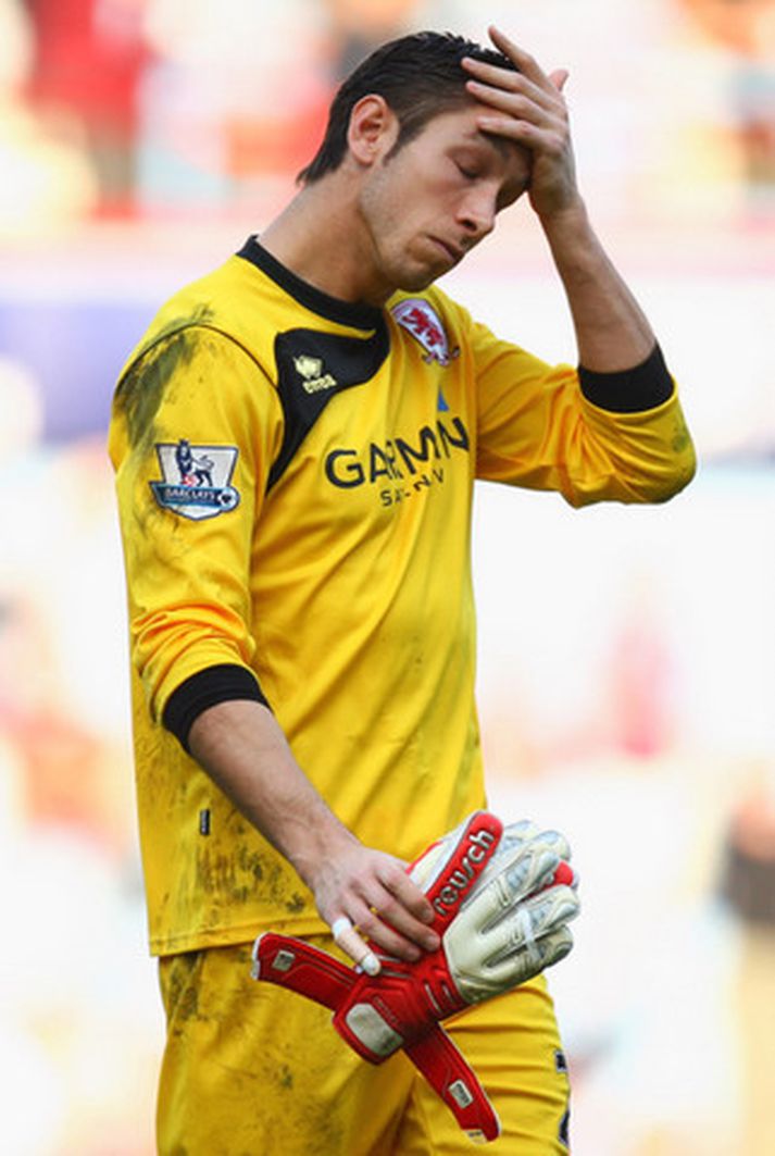 Brad Jones í leik með Middlesbrough.