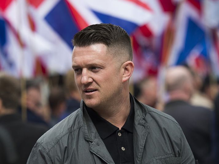 Tommy Robinson mætti ekki til Íslands í morgun eins og til stóð.