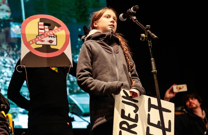 Greta Thunberg í Madríd.