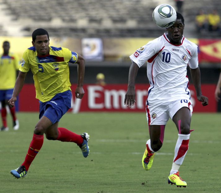 Joel Campbell í leik með landsliði Kosta Ríka.
