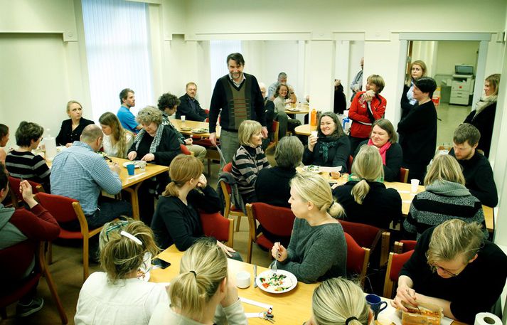 Frá fundi kennara í Menntaskóla Reykjavíkur