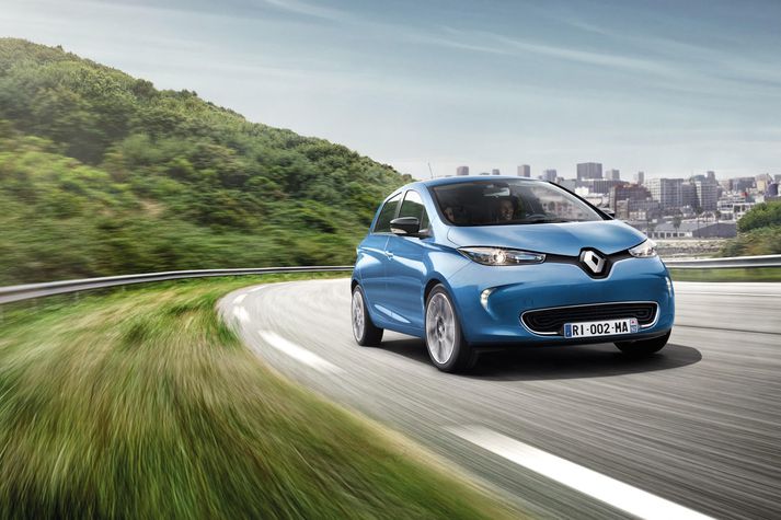 Renault Zoe er snaggaralegur rafmagnsbíll með mikla drægni.