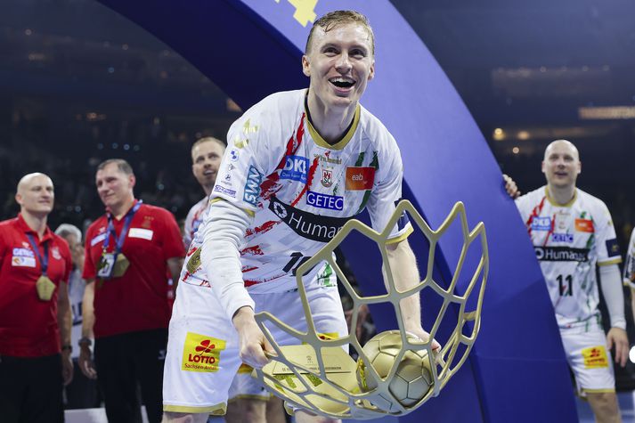 Gísli Þorgeir Kristjánsson var valinn bestur þegar Magdeburg vann Meistaradeild Evrópu á síðustu leiktíð.