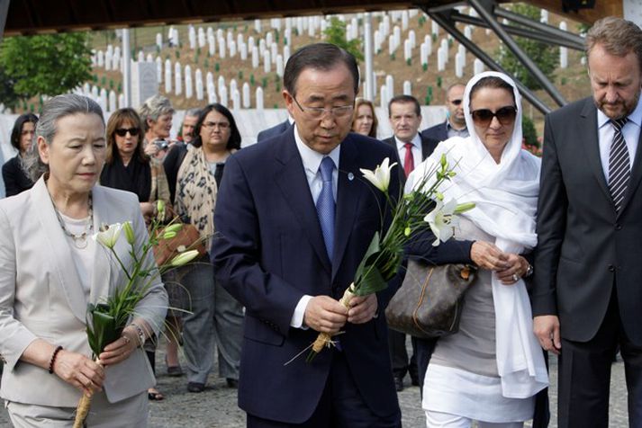 Frá Srebrenica í dag.